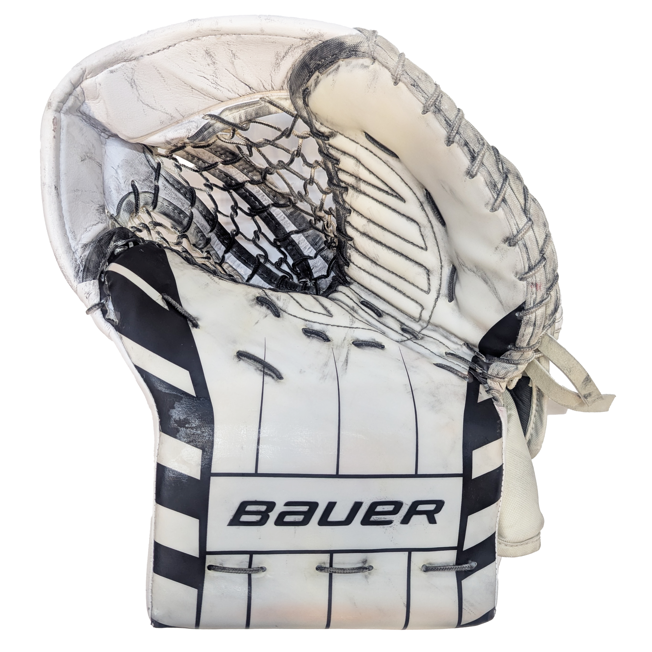 Bauer Supreme Mach - Ensemble complet de gardien de but Pro Stock d'occasion (blanc/noir/argent)